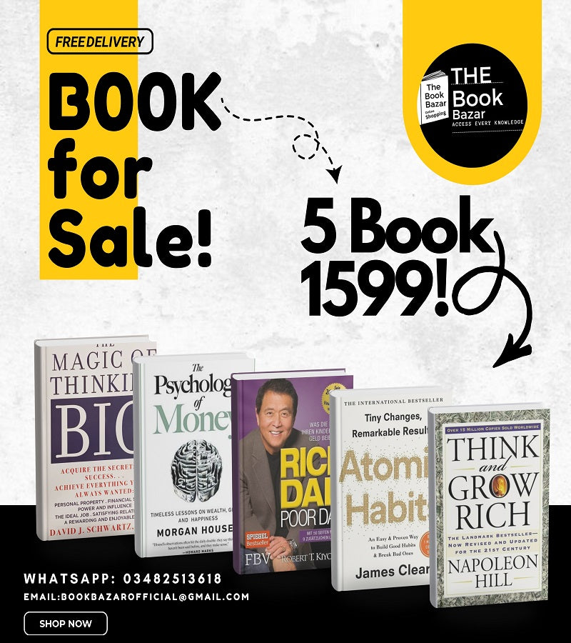 The Magic of Thinking Big + The Psychology of Money + Rich Dad Poor Dad + Atomic Habits + Think and Grow Rich